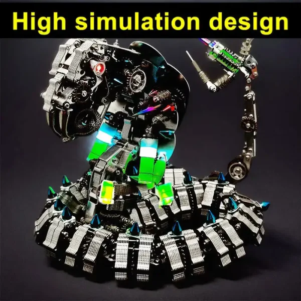 DIY 3D Snake Mechanical Model Building MachinedFlame