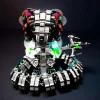 DIY 3D Metal Intelligential Dragon Metal Model Kit -1390+PCS 6 MachinedFlame