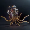 DIY 3D Metal Mechanical Nine-tailed Fox Puzzle Model Kit Assembly Premium Edition 10 MachinedFlame
