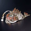 DIY 3D Metal Intelligential Dragon Metal Model Kit -1390+PCS 10 MachinedFlame