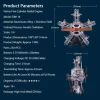 DIY 1/6 Full Metal 5 Cylinder Radial Engine Model Kit that Works 250+Pcs Premium Edition 17 MachinedFlame