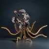 DIY 3D Metal Mechanical Nine-tailed Fox Puzzle Model Kit Assembly Premium Edition 11 MachinedFlame