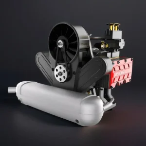 DIY 4 Cylinder Four-Stroke 14cc Nitro H4 Engine Model Kit FS-B400 Premium Edition