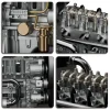 DIY 1/10 Full Metal Mini L4 OHV Inline 4 Cylinder Engine Model Kit that Works Premium Edition 13 MachinedFlame
