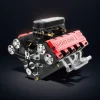 DIY V8 Engine Model That Run 28cc Gasoline/Nitro Engine KIT FS-V800 Premium Edition 6 MachinedFlame