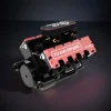 DIY V8 Engine Model With Starter Kit That Run 28cc Nitro Engine KIT FS-V800 Premium Edition 5 MachinedFlame