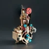 DIY Single-cylinder Car Engine Assembly Kit Build Kit Gift Toy for Collection Premium Edition 2 MachinedFlame