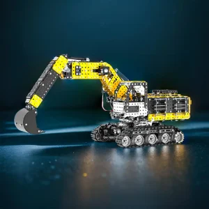 DIY 3D Metal Simulation of Alloy RC Excavator 2.4G 12CH Model Puzzle Kit-2544PCS Premium Edition