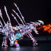 DIY 3D Metal Intelligential Dragon Metal Model Kit -1390+PCS 1 MachinedFlame