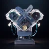 DIY Mini V8 Engine Model Kit Working Miniature Motor Premium Edition 4 MachinedFlame