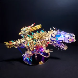 DIY 3D Mechanical Rex Dinosaur Mechanical Model Building Block Set Toys - 2500PCS+55cm Height
