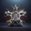DIY 1/6 Full Metal 5 Cylinder Radial Engine Model Kit that Works 250+Pcs Premium Edition 9 MachinedFlame