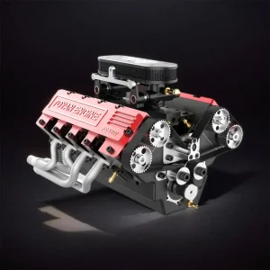 DIY V8 Engine Model That Run 28cc Gasoline/Nitro Engine KIT FS-V800 Premium Edition