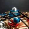 DIY Single-cylinder Car Engine Assembly Kit Build Kit Gift Toy for Collection Premium Edition 4 MachinedFlame
