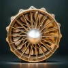 DIY 1/20 WS-15 Turbofan Engine Model Kit that Works - 150+Pcs Premium Edition 4 MachinedFlame