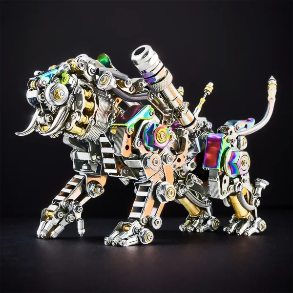 DIY 3D Metal Model Bengal Tiger Kit Puzzles Building Block Set Toys Premium Edition MachinedFlame