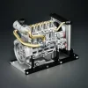 DIY 1/10 Full Metal Mini L4 OHV Inline 4 Cylinder Engine Model Kit that Works Premium Edition 1 MachinedFlame