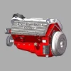DIY 1/6 Gasoline Flathead 4-Stroke V8 Water-Cooled Engine 44CC Model Kit That Works Premium Edition 13 MachinedFlame