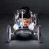Teching Car Engine Assembly Kit Single Cylinder Car Building Kit Toy Gift for Adult Premium Edition 4 MachinedFlame