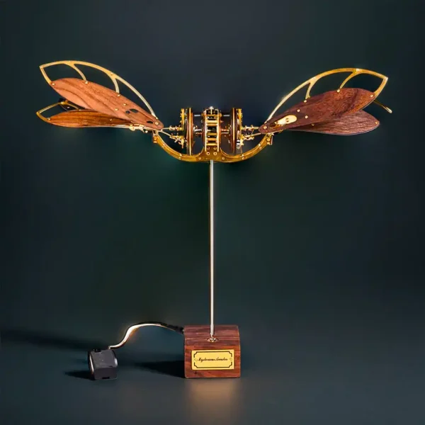 DIY 3D Metal Solid Wood Dynamic Mechanical Aircraft Assembly Model Kit Premium Edition MachinedFlame
