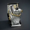 DIY 1/10 Full Metal Mini L4 OHV Inline 4 Cylinder Engine Model Kit that Works Premium Edition 3 MachinedFlame