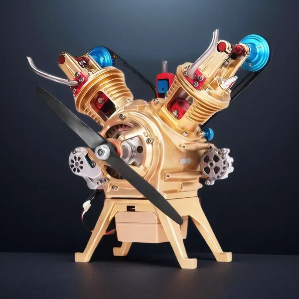 DIY Full Metal V2 Car Engine Assembly Kit that Work Premium Edition MachinedFlame
