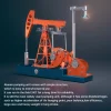 DIY Educational 3D Metal Oilfield Working Equipment with Pumping Unit that Works Premium Edition 10 MachinedFlame