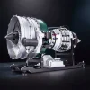 DIY Twin-spool Turbofan Engine Model Kits Full Metal That Run 1000+ PCS Premium Edition 1 MachinedFlame