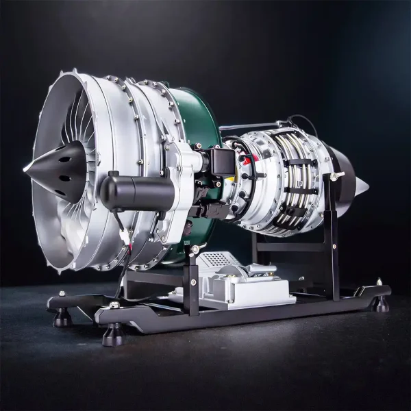 DIY Twin-spool Turbofan Engine Model Kits Full Metal That Run 1000+ PCS Premium Edition MachinedFlame