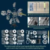 DIY 1/6 Full Metal 5 Cylinder Radial Engine Model Kit that Works 250+Pcs Premium Edition 21 MachinedFlame