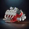 DIY 1/6 Gasoline Flathead 4-Stroke V8 Water-Cooled Engine 44CC Model Kit That Works Premium Edition 2 MachinedFlame