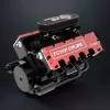 DIY V8 Engine Model That Run 28cc Gasoline/Nitro Engine KIT FS-V800 Premium Edition 4 MachinedFlame
