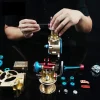 DIY Single-cylinder Car Engine Assembly Kit Build Kit Gift Toy for Collection Premium Edition 6 MachinedFlame