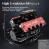 DIY V8 Engine Model That Run 28cc Gasoline/Nitro Engine KIT FS-V800 Premium Edition 21 MachinedFlame