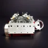 DIY 1/6 Gasoline Flathead 4-Stroke V8 Water-Cooled Engine 44CC Model Kit That Works Premium Edition 7 MachinedFlame