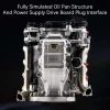 DIY Miniature V8 Mini Motor V8 Engine Model Kit Red Premium Edition 9 MachinedFlame