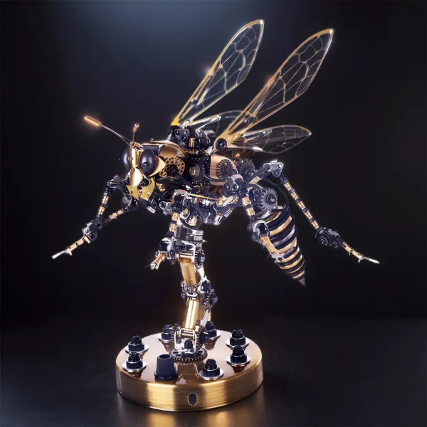 DIY 3D Wasp Insects Mechanical Model Building Block Set Toys MachinedFlame