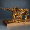 DIY 3D Mechanical Rex Dinosaur Mechanical Model Building Block Set Toys - 2500PCS+55cm Height 9 MachinedFlame
