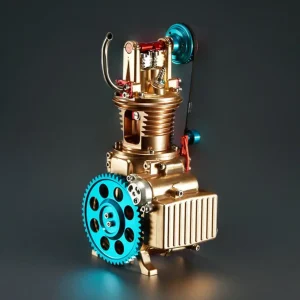 DIY Single-cylinder Car Engine Assembly Kit Build Kit Gift Toy for Collection Premium Edition