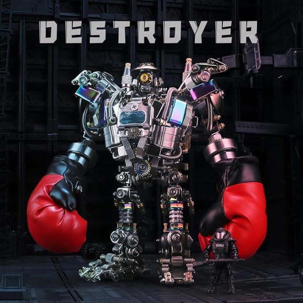 3D Metal Puzzle for Adults - Cyberpunk Puzzle Building Set MachinedFlame