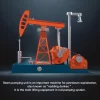DIY Educational 3D Metal Oilfield Working Equipment with Pumping Unit that Works Premium Edition 4 MachinedFlame