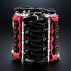 DIY Miniature V8 Mini Motor V8 Engine Model Kit Red Premium Edition 4 MachinedFlame