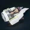 DIY NTR-900 1/30 Aircraft Turbofan Engine Model Kit that Works 150PCS Premium Edition 8 MachinedFlame