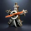 DIY 1/6 Full Metal 5 Cylinder Radial Engine Model Kit that Works 250+Pcs Premium Edition 7 MachinedFlame