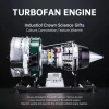 DIY Twin-spool Turbofan Engine Model Kits Full Metal That Run 1000+ PCS Premium Edition 7 MachinedFlame