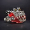 DIY 1/6 Gasoline Flathead 4-Stroke V8 Water-Cooled Engine 44CC Model Kit That Works Premium Edition 3 MachinedFlame