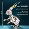 DIY 3D Metal Steampunk Moving Mechanical Dinosaur Head Model Kits - 180PCS+ Premium Edition 11 MachinedFlame