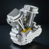 DIY Motorcycle V2 9cc Air-Cooled Gasoline V-Twin Dual Cylinder 4-Stroke Engine FG-VT9 Premium Edition 1 MachinedFlame