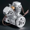 DIY Motorcycle V2 9cc Air-Cooled Gasoline V-Twin Dual Cylinder 4-Stroke Engine FG-VT9 Premium Edition 4 MachinedFlame