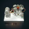 DIY Motorcycle V2 9cc Air-Cooled Gasoline V-Twin Dual Cylinder 4-Stroke Engine FG-VT9 Premium Edition 5 MachinedFlame